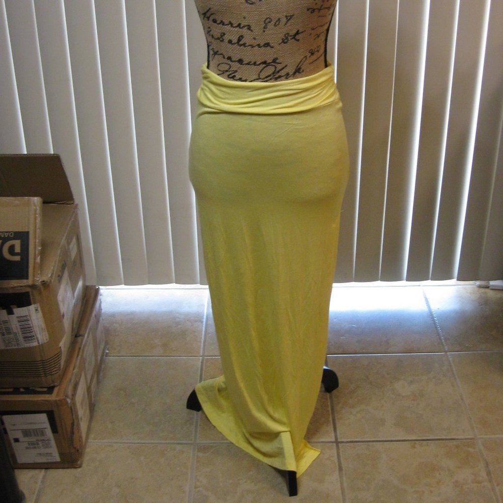 NWT Arden B yellow long maxi skirt XS extra small